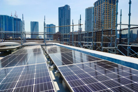 高所ビル屋上　太陽光発電　自家消費　独立電源　暮らし環境